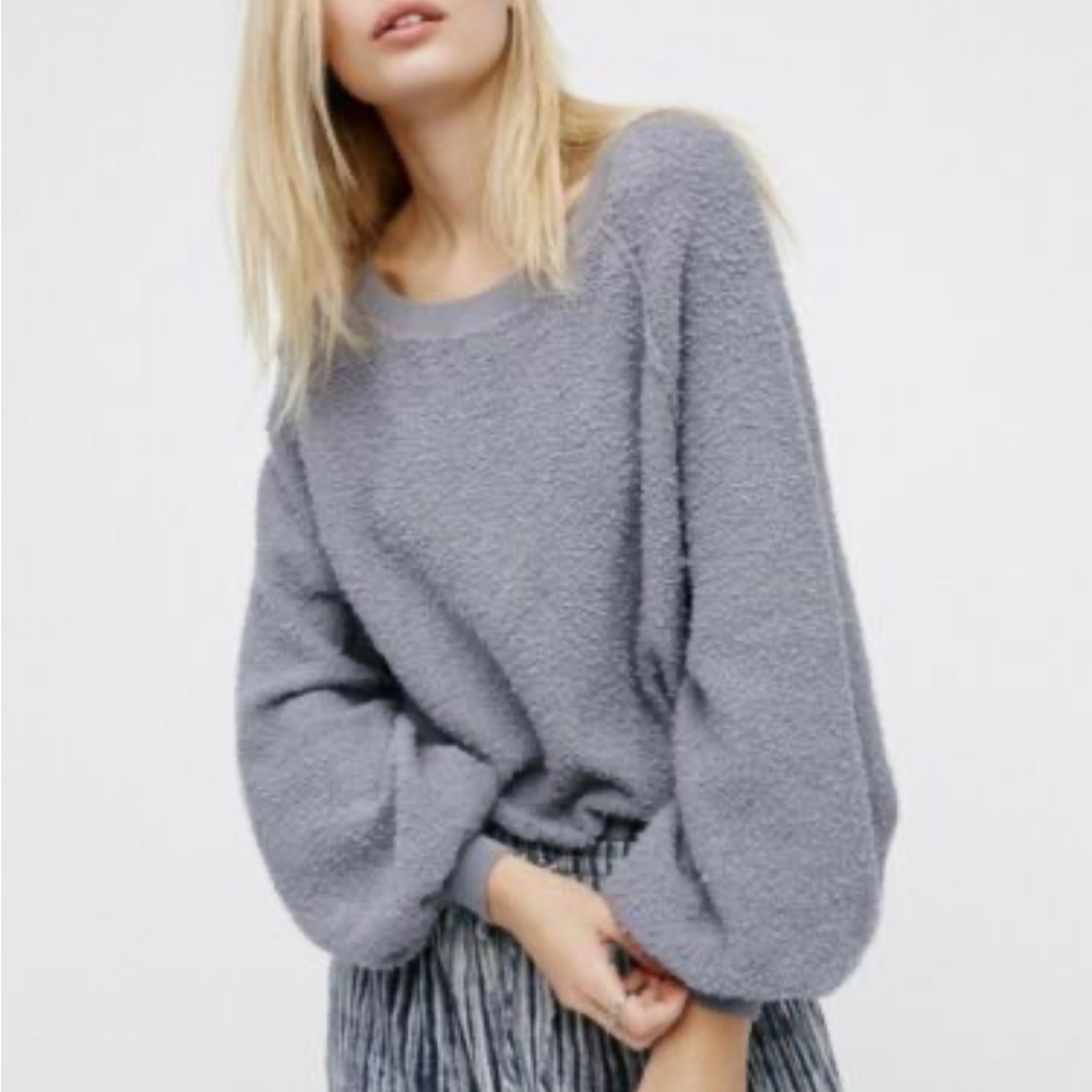Free People Found my Friend Sweater Grey